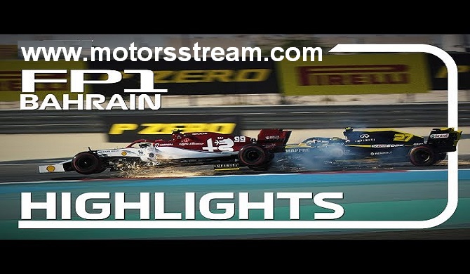 2019 Formula 1 Bahrain Grand Prix FP1 Highlights