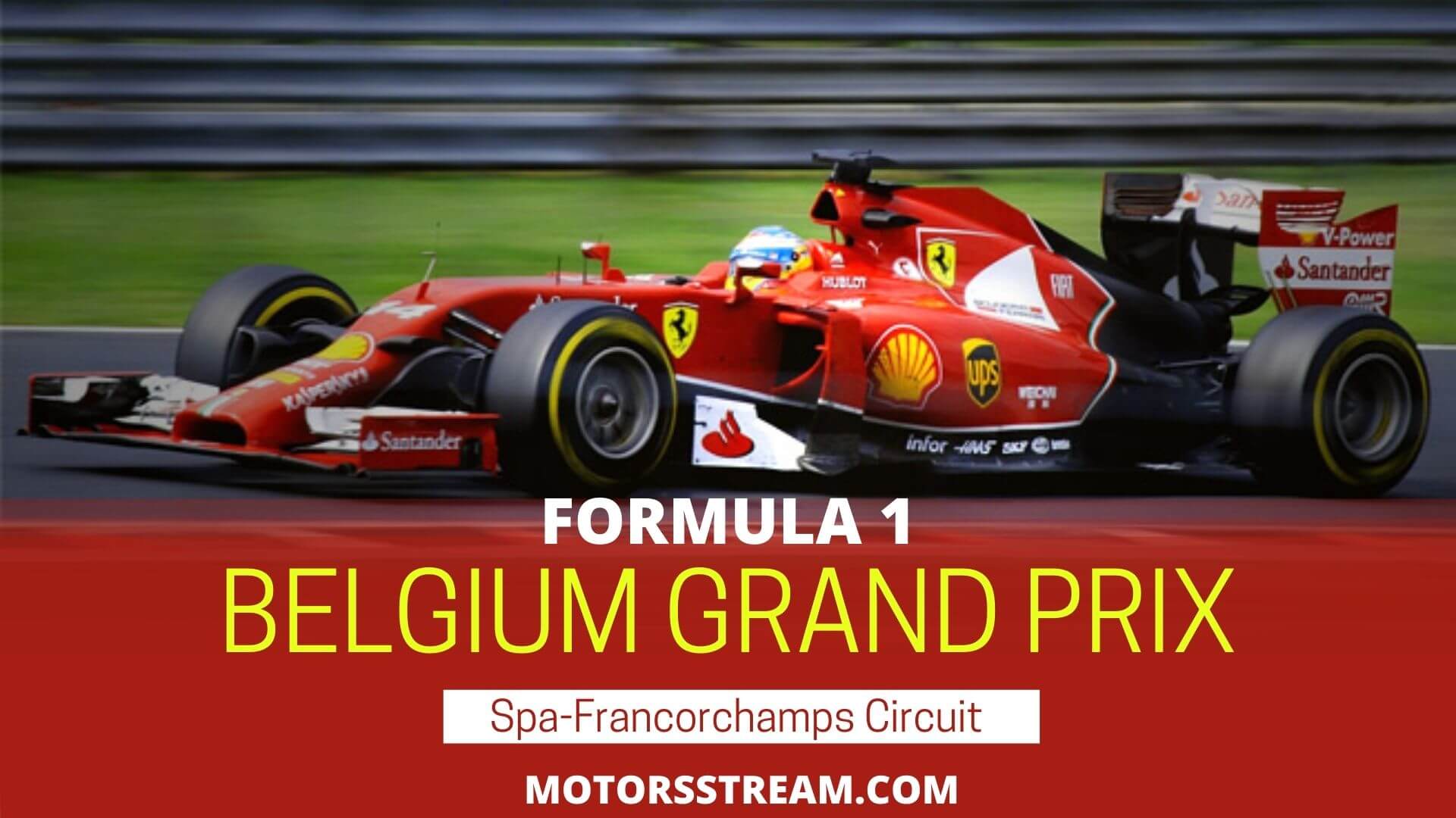 Live Belgian Grand Prix Streaming