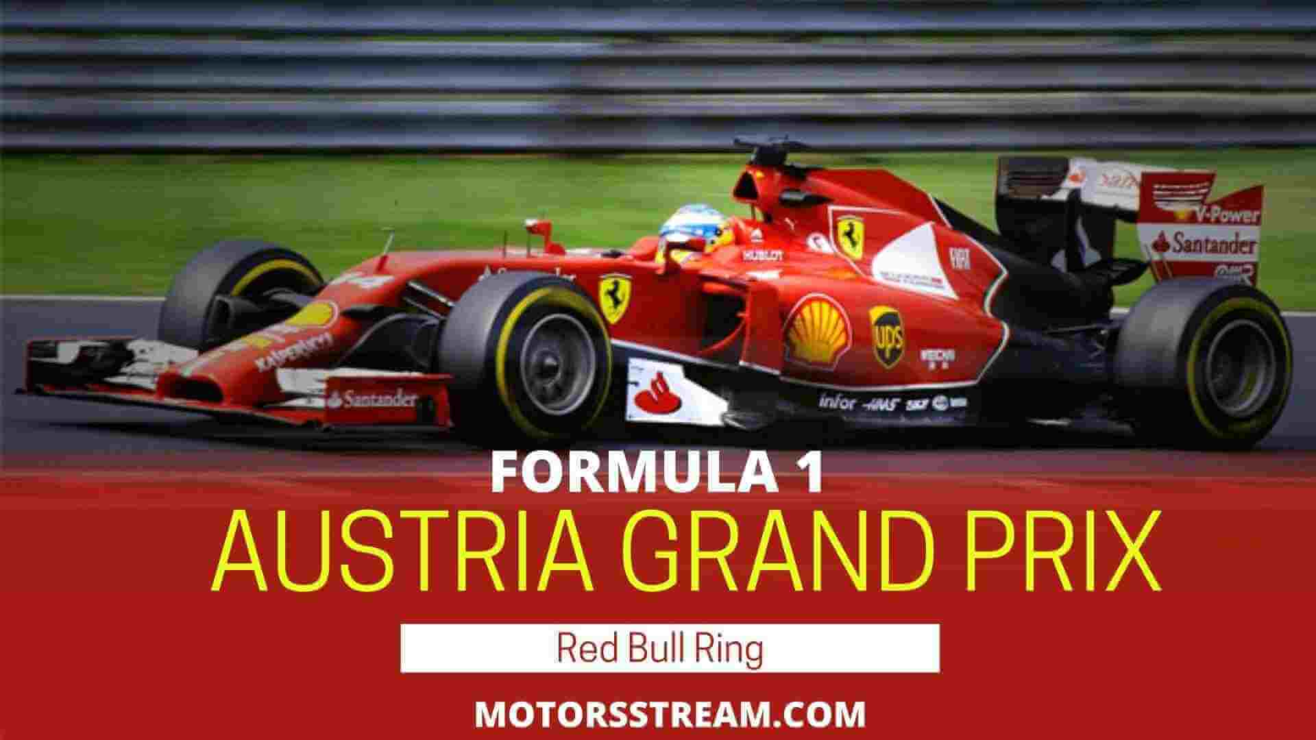 Formula 1 Austrian Grand Prix Live Stream