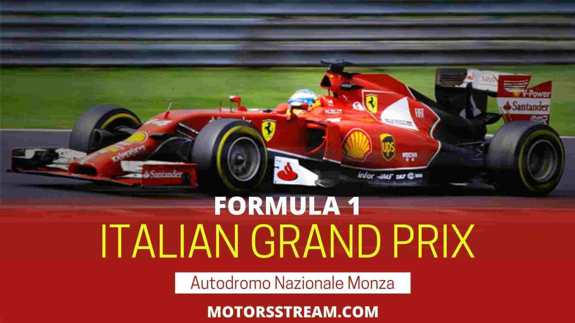 Live Italian GP Formula One