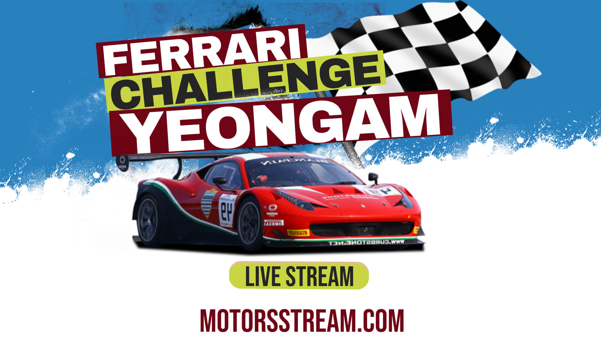 Yeongam Ferrari Challenge Race Live Stream