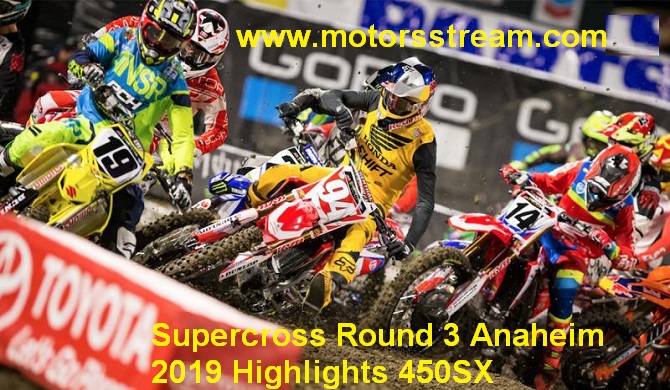 Supercross Round 3 Anaheim  2019 Highlights 450SX