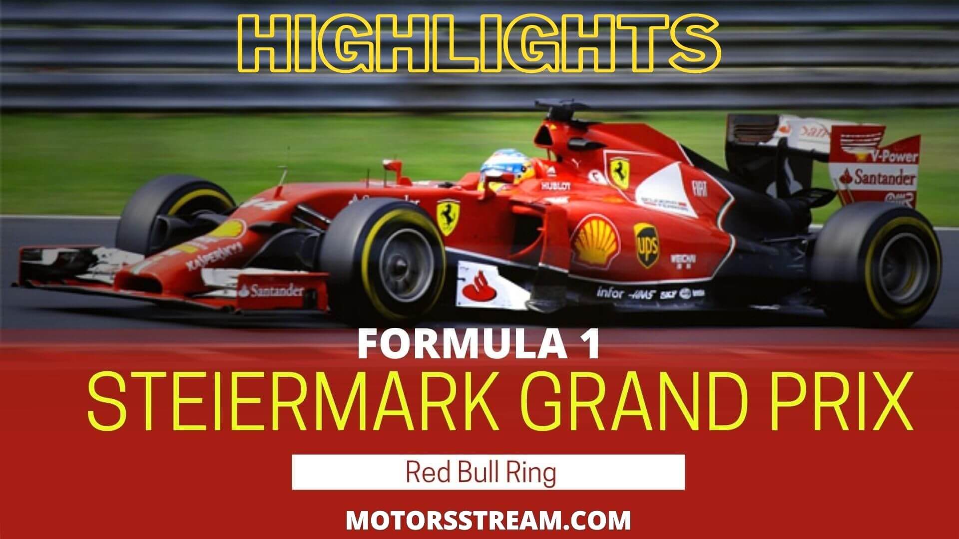 Styrian GP Highlights 2021 Formula 1
