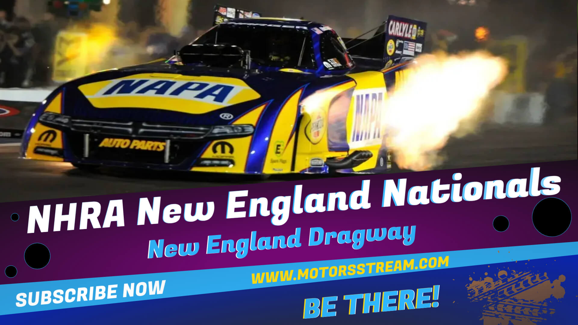 Live NHRA New England Nationals Streaming