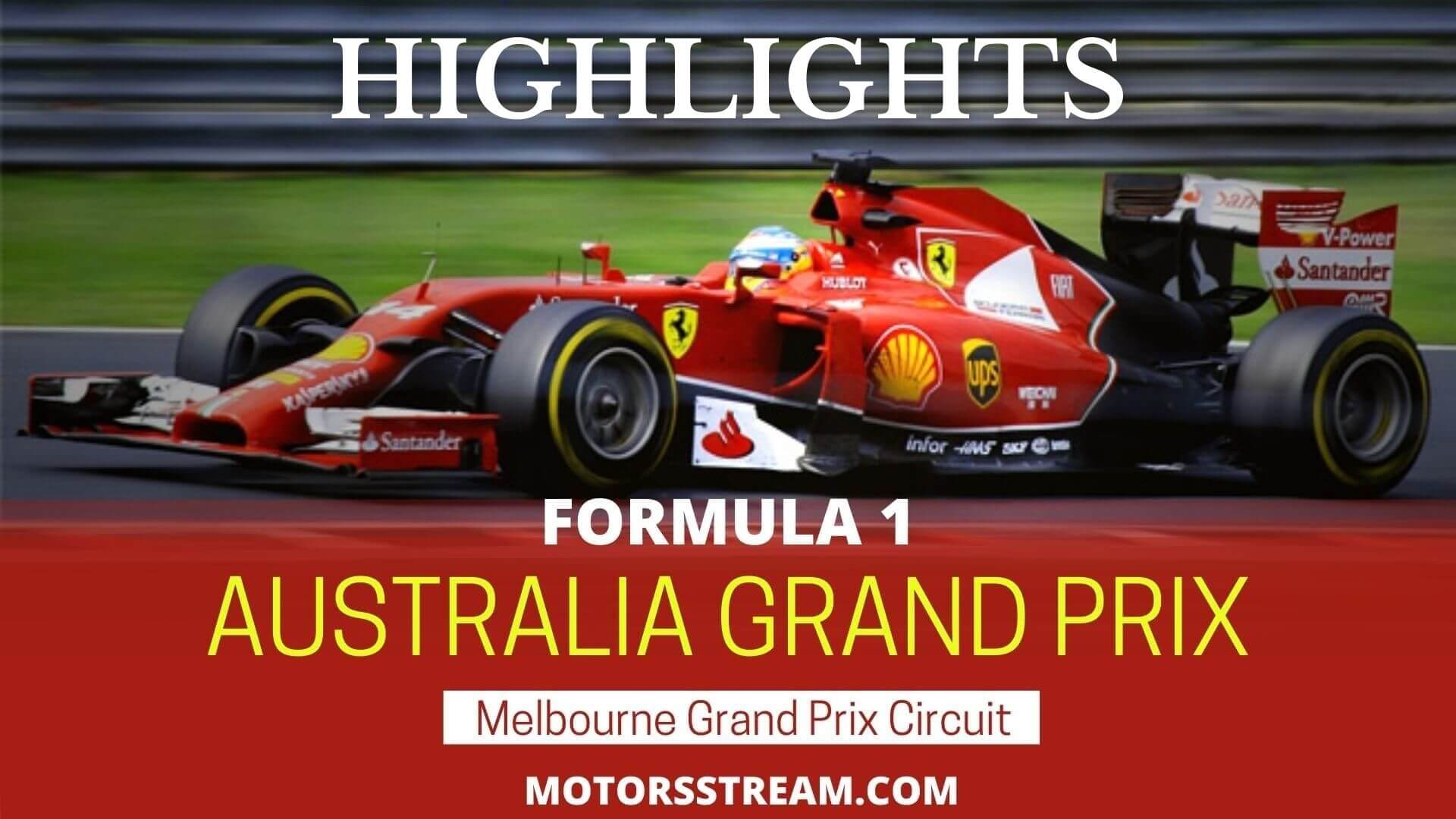 Australian GP Highlights 2022 Formula 1