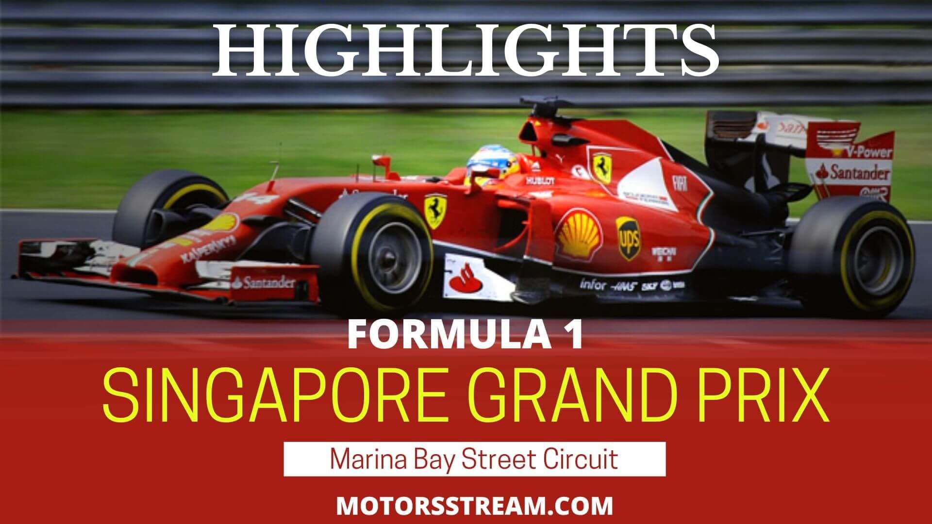 Singapore Grand Prix Highlights 2022 Formula 1