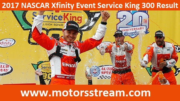 NASCAR Xfinity Series Service King 300 2017 Result