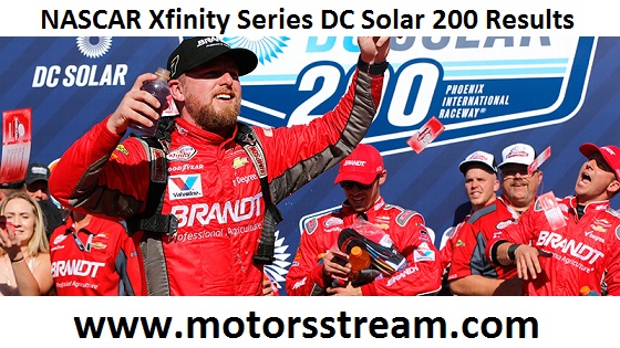 NASCAR Xfinity Series DC Solar 200 Results
